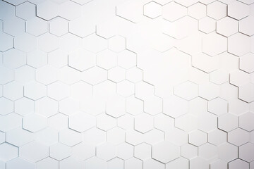 Wall Mural - white background with a pattern of hexagons, hexagon background design, generative ai