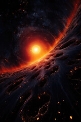 Wall Mural - The Birth of a Star Abstract Background