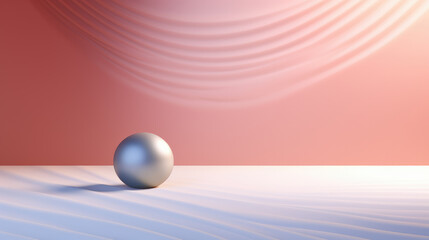 Wall Mural - Simple Abstract Background with Sphere