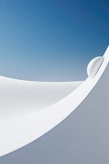 Wall Mural - Simple Abstract Background with Smooth Curved Lines