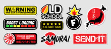 Japanese Car Decals, And Stickers In Vector Format