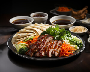 Wall Mural - Peking duck is a Chinese dish