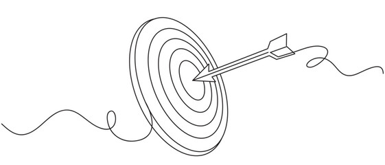 target icon line art style , target business line art vector eps 10