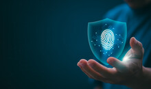 Protection And Encryption Of Fingerprint Data With Network Technology For Security. To Protect Against Crimes, Hackers, And Everyday Online Attacks, Technology, And Data Security. Authentication