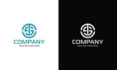 Wall Mural - Abstract initial letter T and S logo,usable for branding and business logos, Flat Logo Design Template, vector illustration