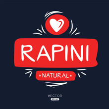 Creative (Rapini), Rapini Label, Vector Illustration.
