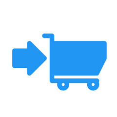 Sticker - add to cart icon design, online shop add to cart icon button