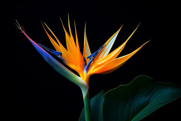 Nature plant colored colorful botanical exotic macro multi flower tropic strelitzia