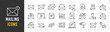 © iiierlok_xolms - Mailing web icons in line style. Email, text, post office, mail, mailbox, collection. Vector illustration.