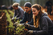 © Gonzalo - a team of volunteers is engaged in forest reforestation