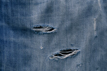 close up of blue jeans