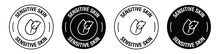 sensitive skin icon vector symbol in black color