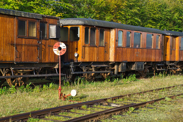 Veteran train car, build in wood