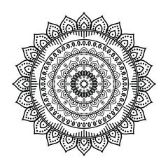 Flower mandala Design, white background. ethnic decorative elements with free vector (2)