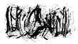PNG Hand drawn scrawl sketch line hatching blot drop pattern. Black brush stroke art grunge texture stain on transparent background.