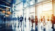 © JK2507 - blurred crowd of people, blurred business people at a business center