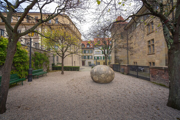 Canvas Print - Placette Andre Bonnard Square - Lausanne, Switzerland