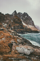 Wall Mural - Winter Norway sea