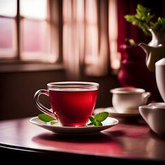 Poster - cup of Cranberry tea