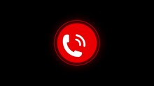 Incoming Call Concept On Mobile Phone Screen Animation Background. Rs_1170