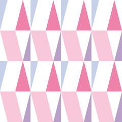 Poster - Background, geometric pattern - a combination of delicate shades of pink and blue