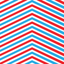 Abstract Geometric Red Blue Corner Line Pattern Art.