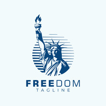 Liberty Logo Design Template Idea