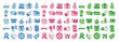 © logomimi - Ecommerce online shopping icon set, e-commerce online shop icon collection with 3 alternative color