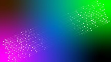 Abstract Rainbow Color Background With Runabout Particles. Cyan Color Runabout Dot Illustration.