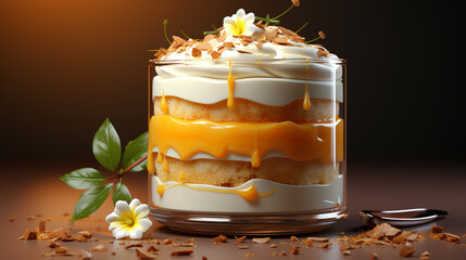 Canvas Print - cream with chocolate and orange, attractive, engaging, HD wallpaper, background Photo