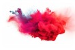 © Oksana - Red colorful powder explosion on white background