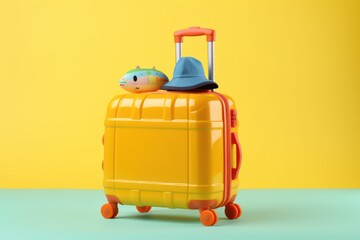 Suitcase with travel accessories for children