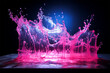 Pink Water Splashs