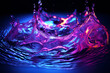 Purple Water Splashs