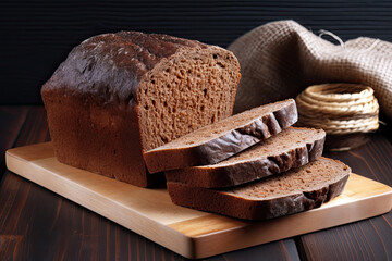 Wall Mural - A sliced loaf of bread