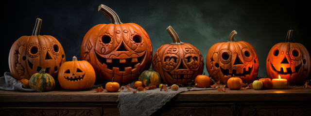 Halloween creative still life 