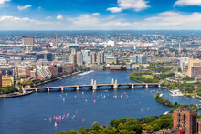 Panoramic Aerial View Of Boston, USA