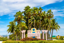 Welcome To Miami Beach Road Sign