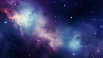 Wall Mural - Beautiful Nebula in the night sky wallpaper background	
