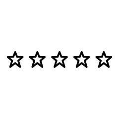 Wall Mural - icon stars rating high quality black style pixel perfect