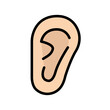 © illust_monster - Modern human ear icon. Vector.