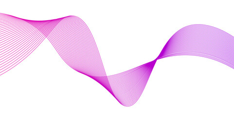 Abstract colorfull wave element for design. Digital frequency track equalizer. Stylized line art background.. Modern technology background, wave design. Vector illustration,