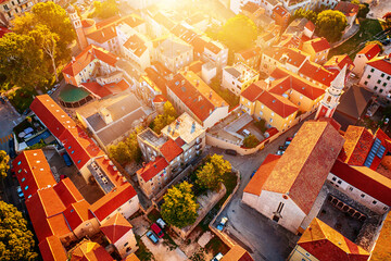 Wall Mural - Top view of the Zadar, Croatia.