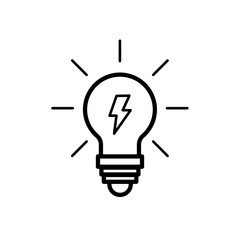 Canvas Print - light bulb icon