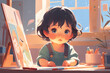 © 순종 김 - Draw a picture of a cute baby. Generative AI