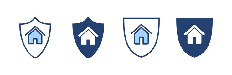 house insurance icon vector. house protection sign and symbol