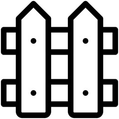 Sticker - fence icon