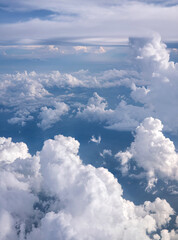 Wall Mural - Clouds of different shapes in the sky