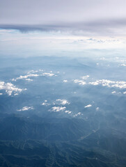 Wall Mural - Clouds of different shapes in the sky