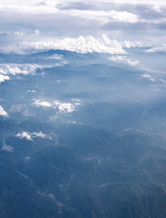 Wall Mural - Clouds of different shapes in the sky